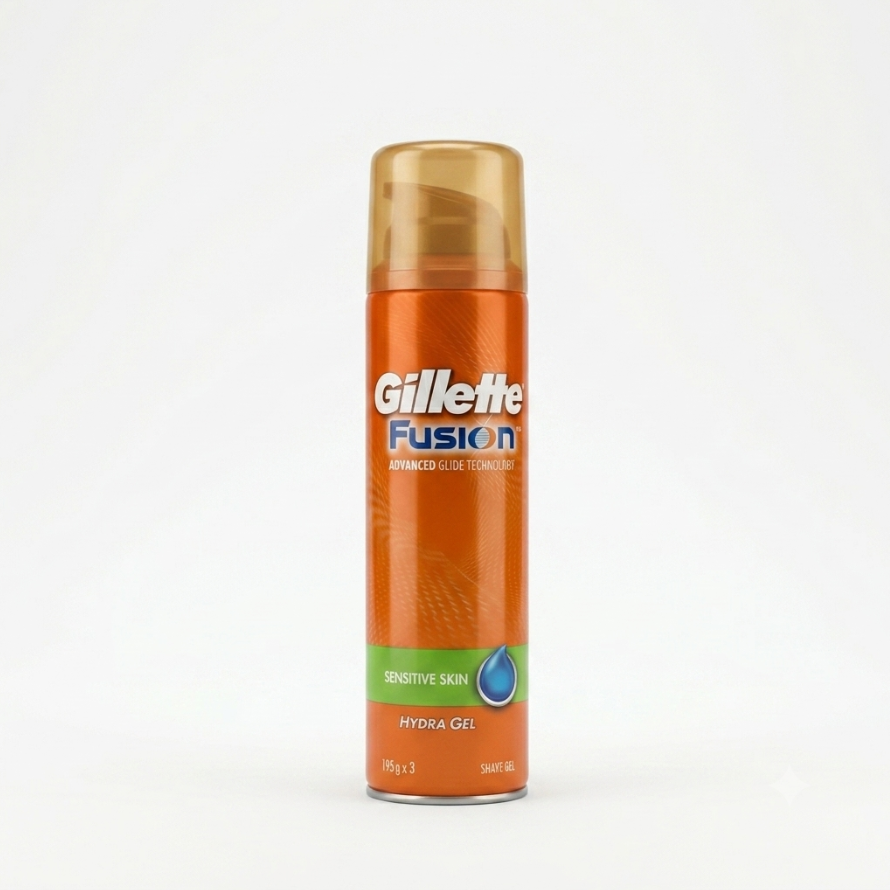 Gillette Fusion Hydra Gel Sensitive 1*195G