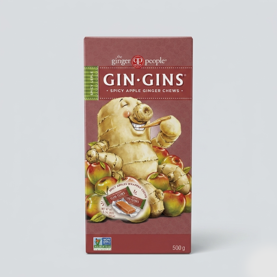 The Ginger People Gin Gins Spicy Apple Ginger Chews 500g