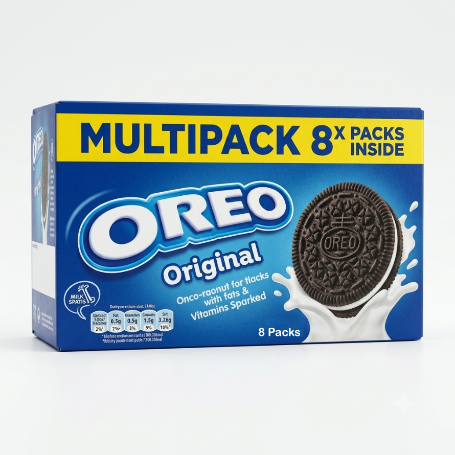 Oreo Original Choc Cookie with Vanilla Creme 8 Packs