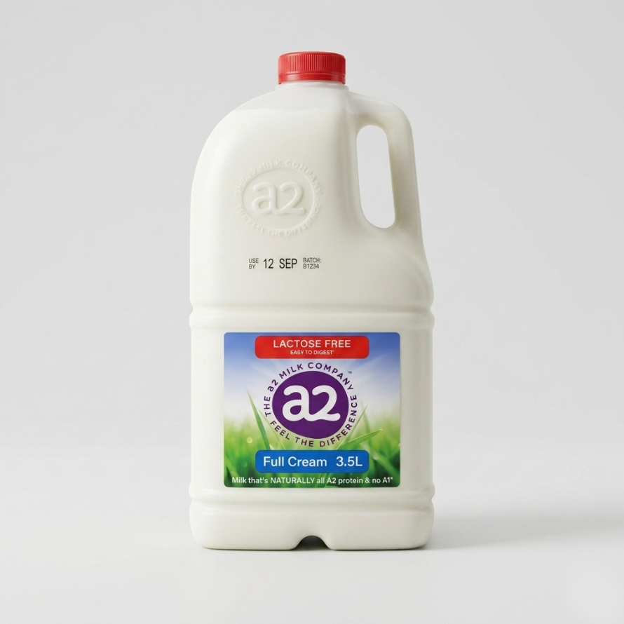 The A2 Milk Company Full Cream Milk 3.2L