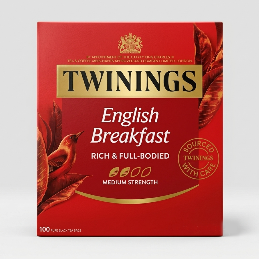 Twinings English Breakfast Medium Strength 100 Bags
