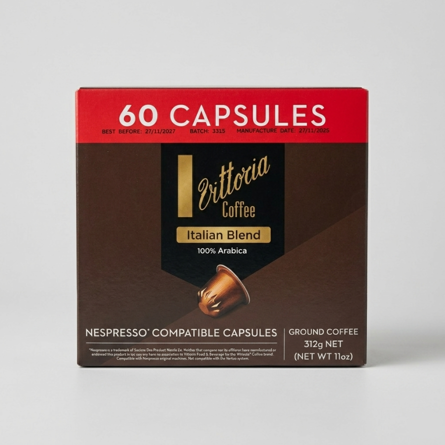 Vittoria Italian Coffee Capsules 60 Pack
