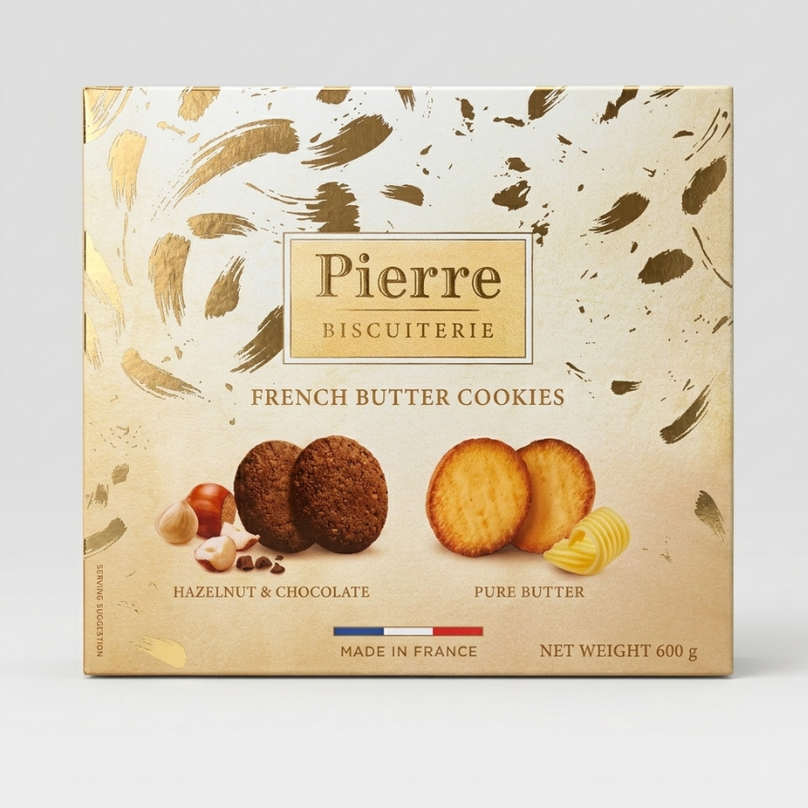 Pierre Biscuiteries French Butter Cookies 600g