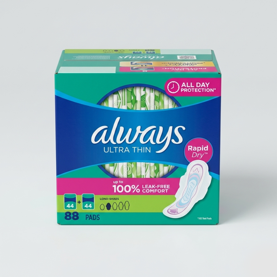 Always Ultra thin Super Advanced Protection With Wings 88PK