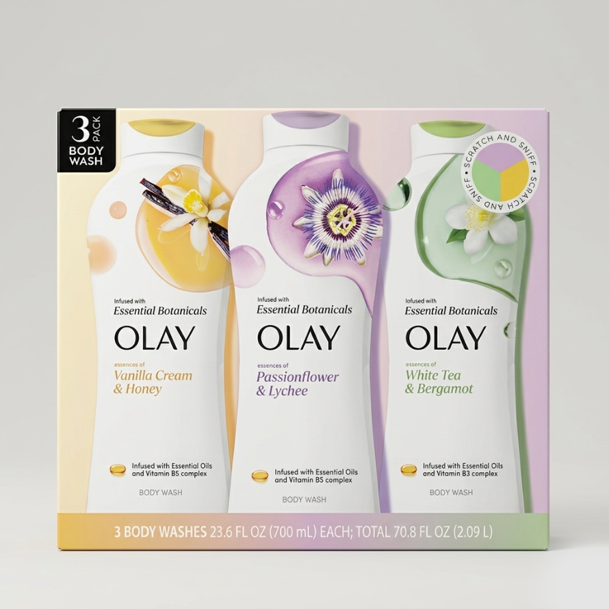 Olay Essentials Botanicals Body Wash 3*700ML