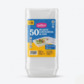 Santora Plastic Containers W/Lids 50 Packs