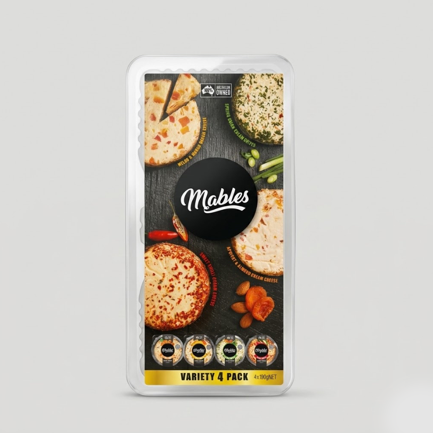 Mable's Cream Cheese Variety Pack 4 X 190G