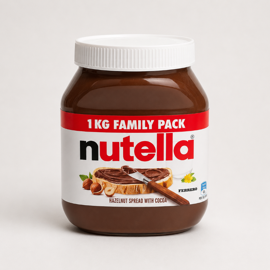 Nutella Hazelnut Spread 1kg Family Pack