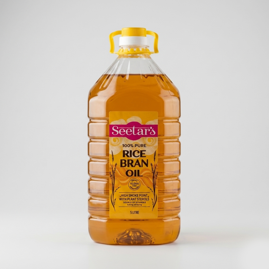 Seetar's Rice Bran Oil 100% Pure 5L Btl