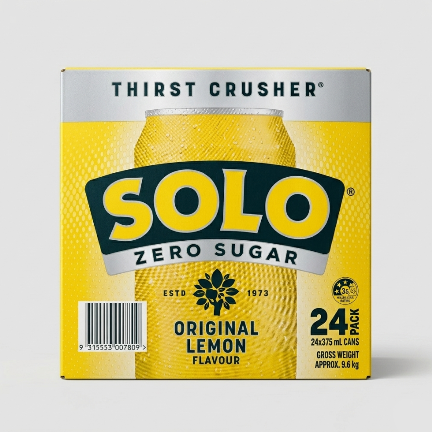 Solo Lemon No Sugar 24 X 375 ML