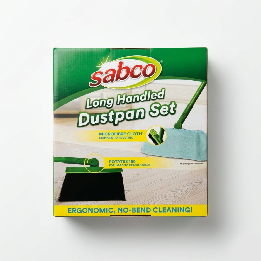 Sabco Long Handled Dustpan Set