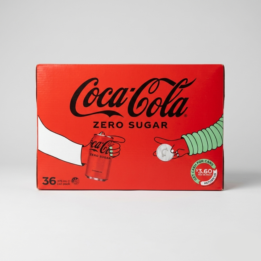 Coco Cola Zero Sugar (36 can packs * 375mL)